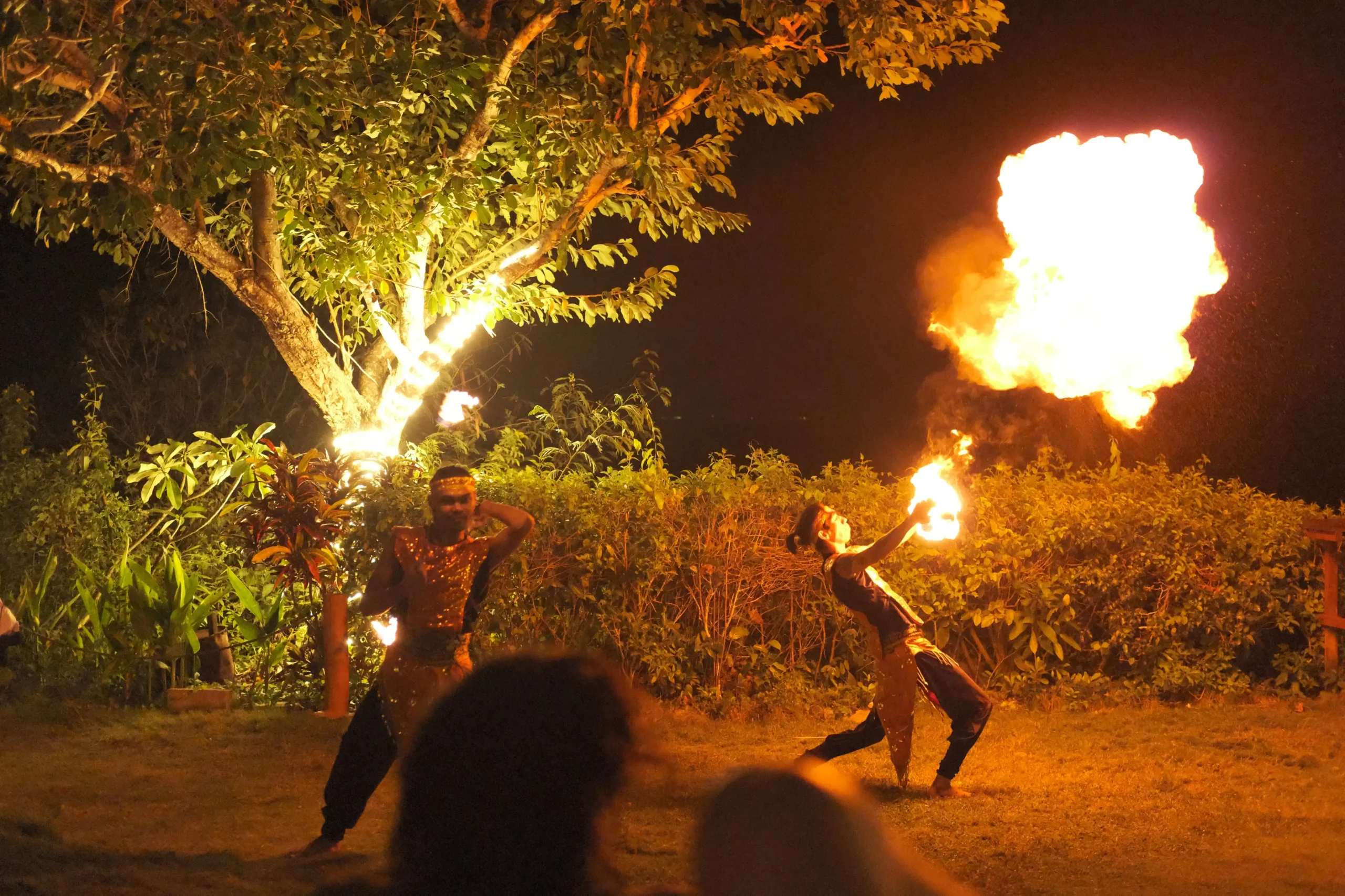 Aqua Fiesta Fire Dance Amok Sunset